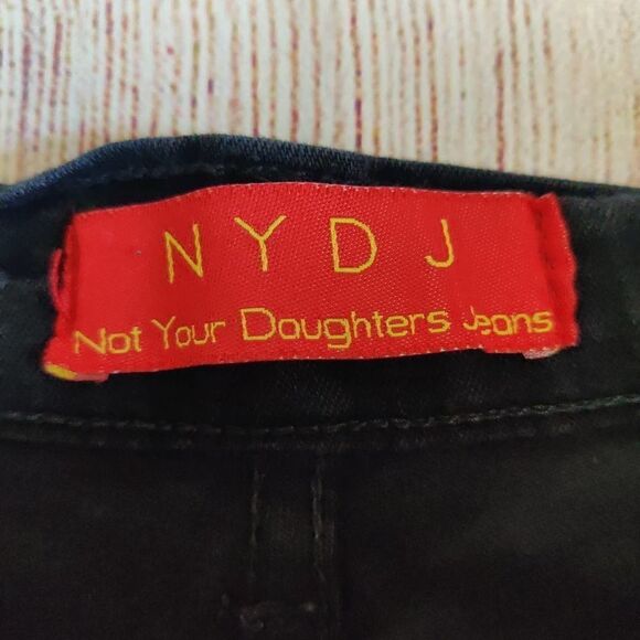 NYDJ rhinestones studded high rise bootcut jeans 6 - Picture 8 of 9